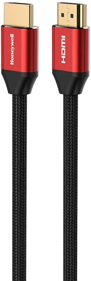 Honeywell HDMI Cable 2.1 with Ethernet, 8k@60Hz, 4k@120Hz UHD Resolution, 1 Mtr(3.3ft), 48 GBPS Transmission Ultra High Speed, Dolby DTS, eARC, 3D,Male-to-Male,Compatible with all HDMI-Enabled Devices